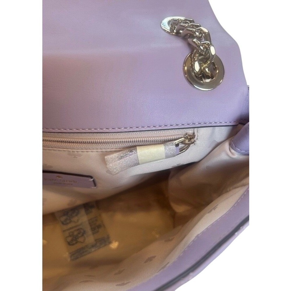 Kate Spade Natalia Quilted Leather Shoulder Bag Lilac Purple Large WKRU7074 - Picture 10 of 12